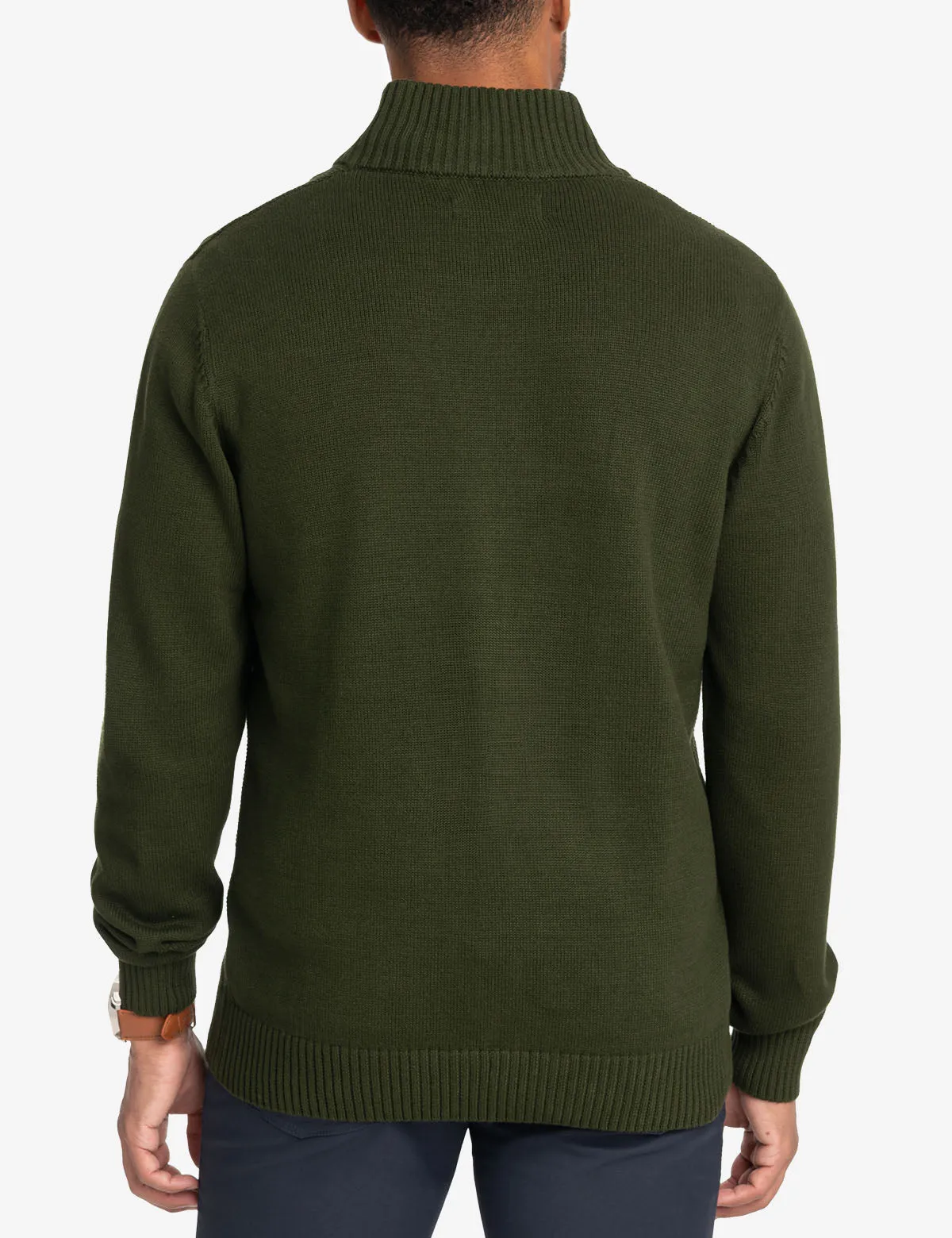 1/4 ZIP TEXTURED SWEATER
