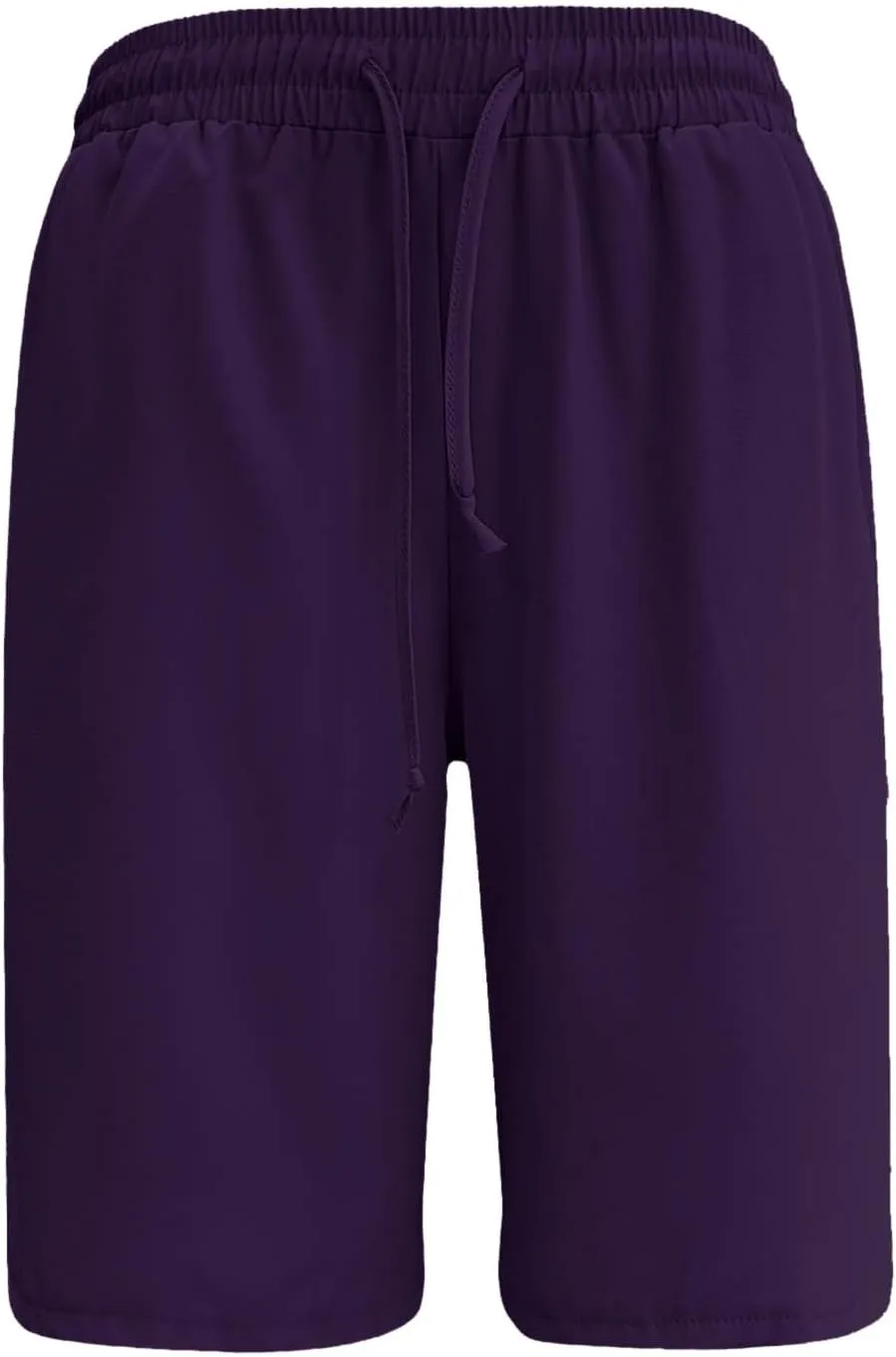 2024 Women's Bermuda Shorts with Deep Pockets Elastic Drawstring Waist 5" Long Shorts Women Lounge Walking Athletic Shorts