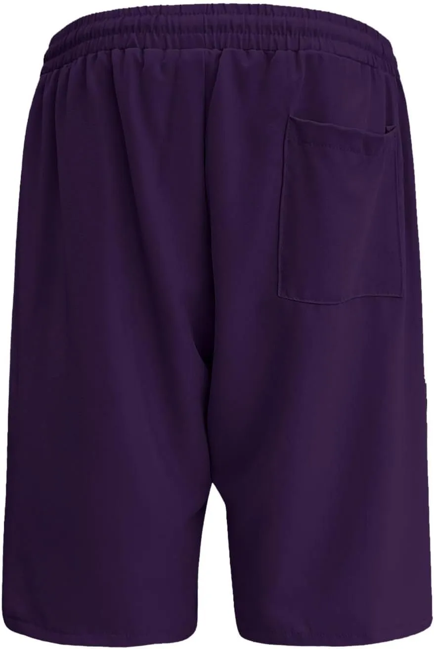 2024 Women's Bermuda Shorts with Deep Pockets Elastic Drawstring Waist 5" Long Shorts Women Lounge Walking Athletic Shorts