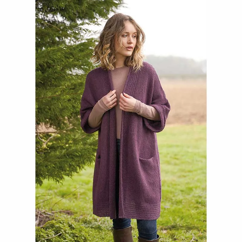 Aretha Cardigan in Rowan Alpaca Classic - Digital Version ZB328-00001