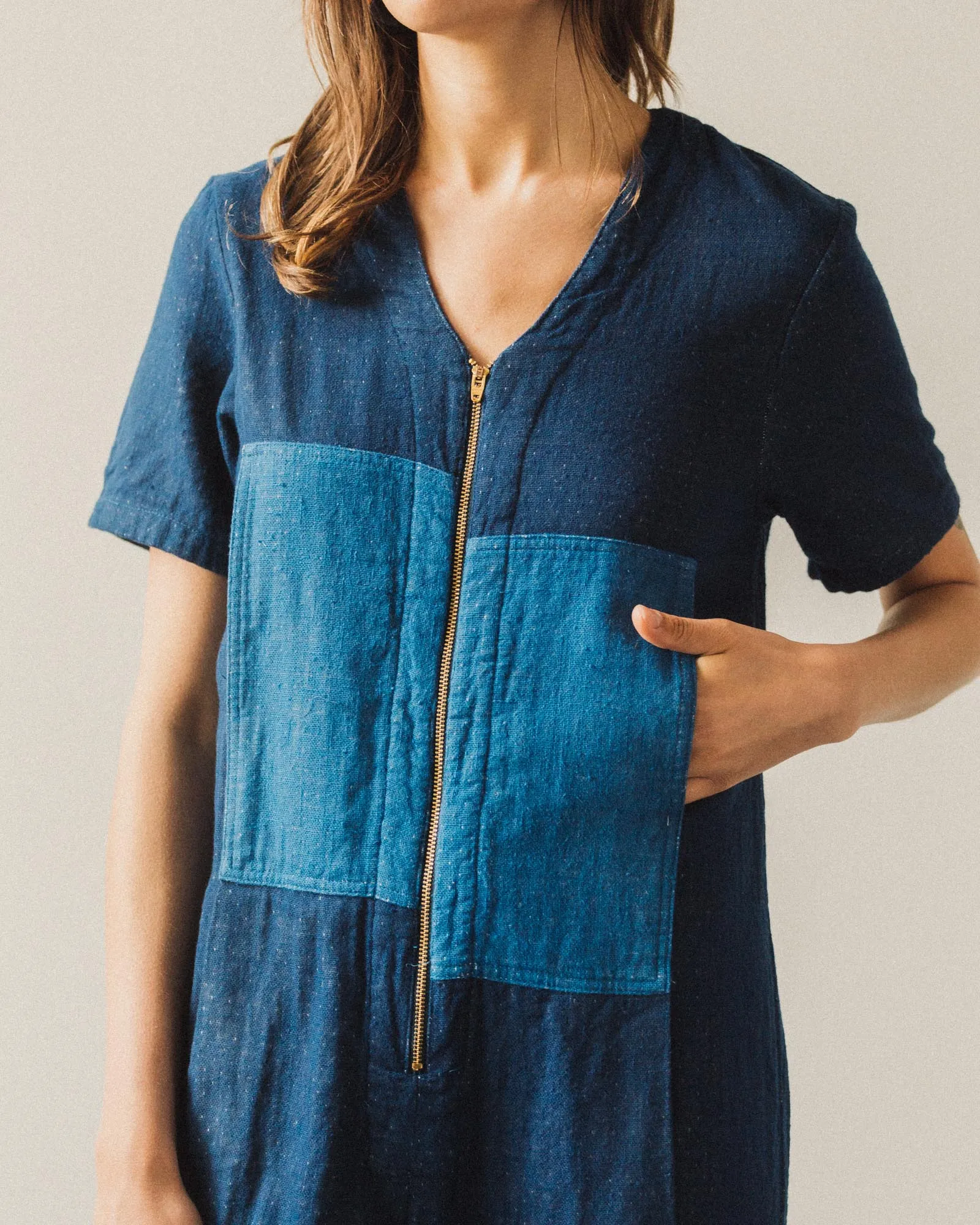 Atelier Delphine Quadrant Jumpsuit, Patchwork