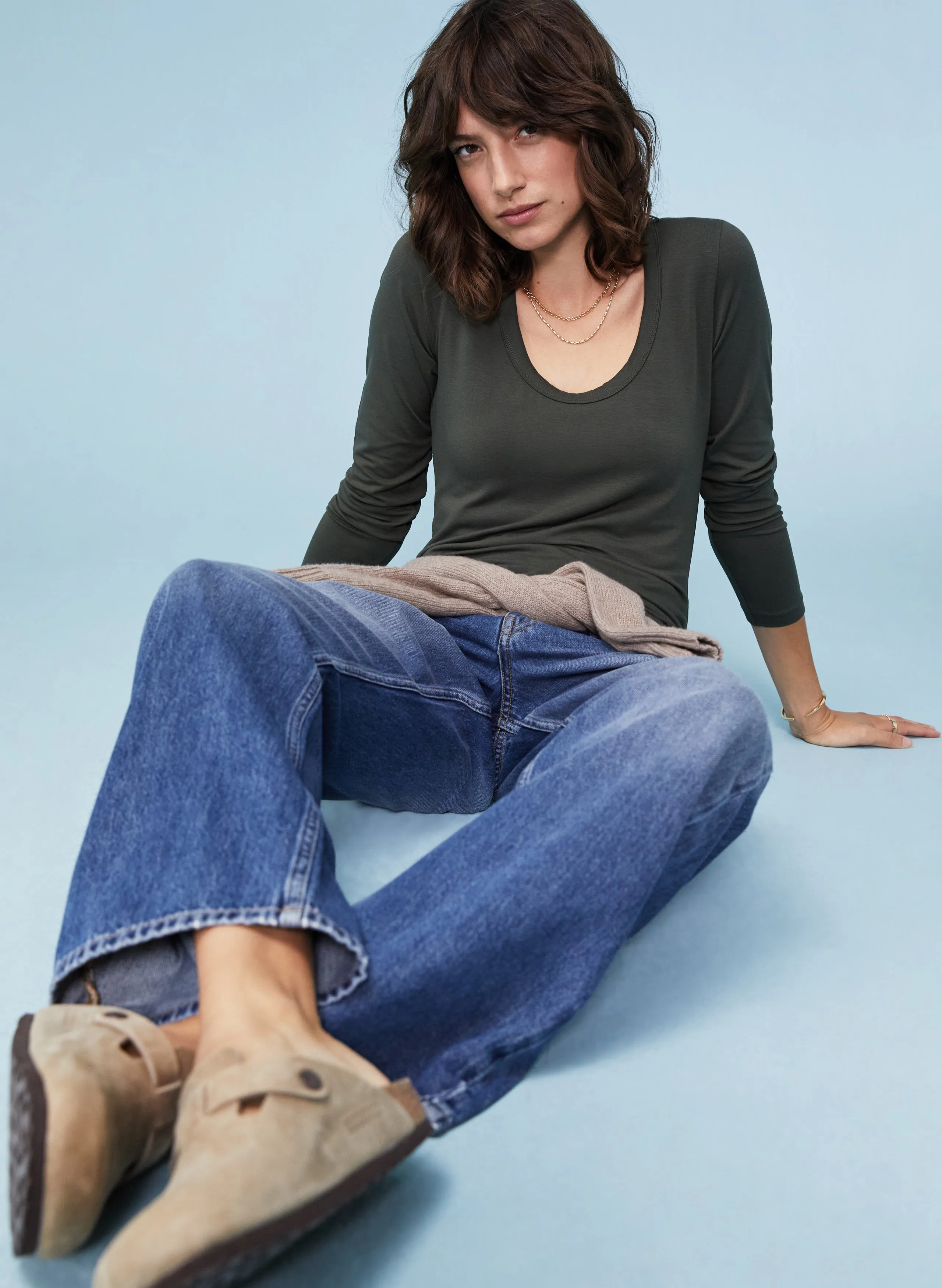 Baukjen Essentials Long Sleeve Scoop Top with LENZING™ ECOVERO™