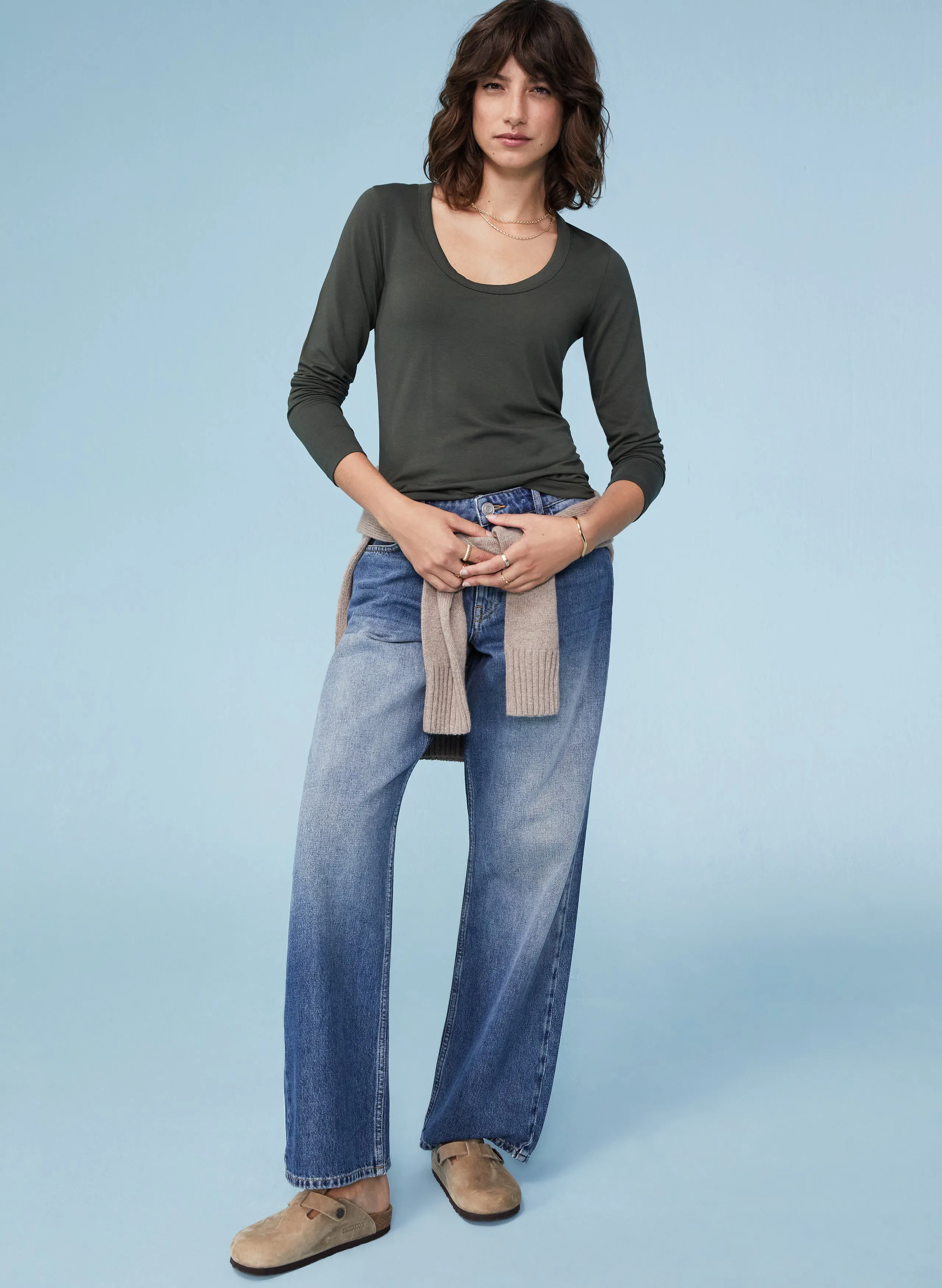 Baukjen Essentials Long Sleeve Scoop Top with LENZING™ ECOVERO™