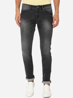 Black Solid Slim Fit Jeans | JadeBlue