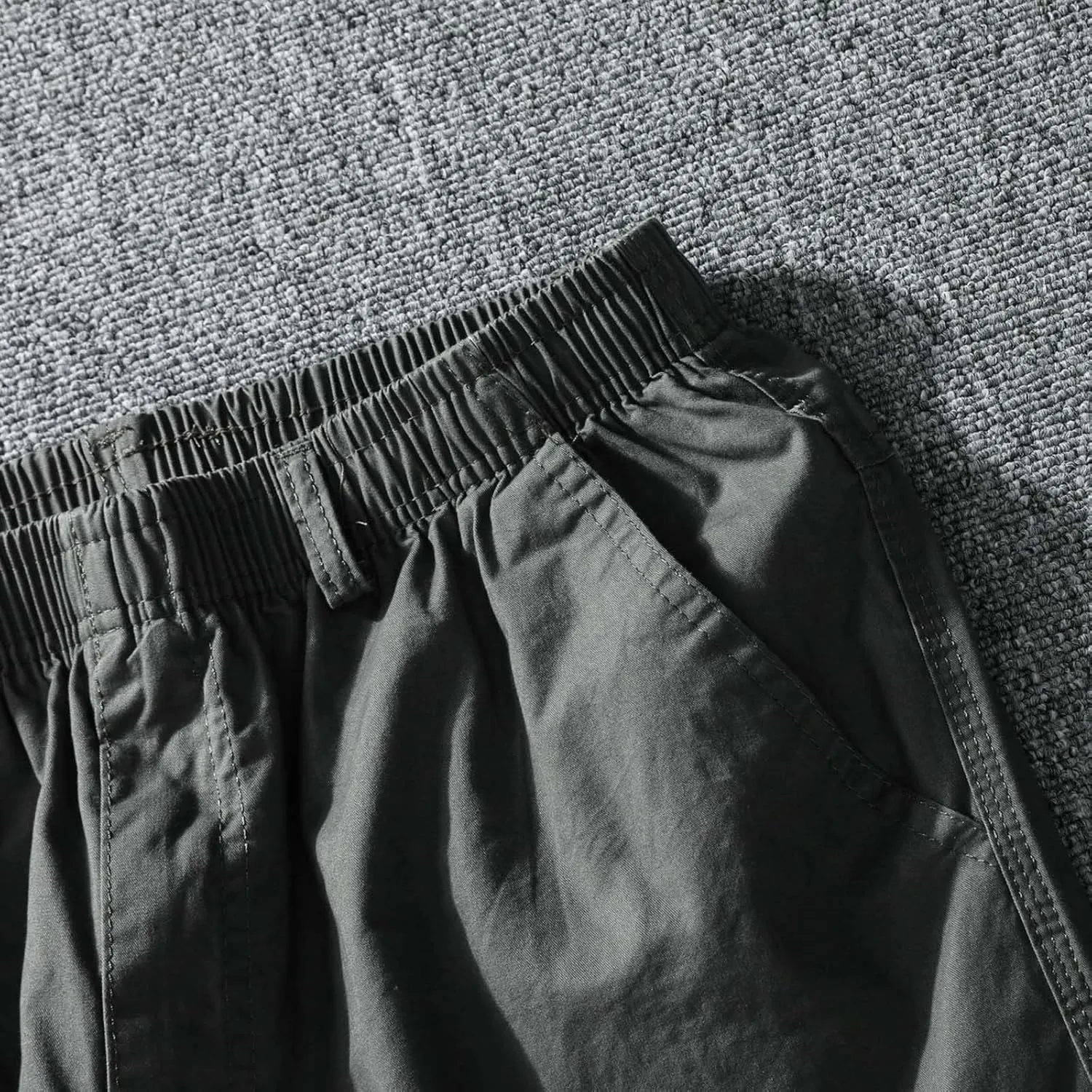 Cargo Pants for Men,Men's Drawstring Flap Pocket Pants Elastic Waist Long Pants Letter Graphic Street Cargo Pants