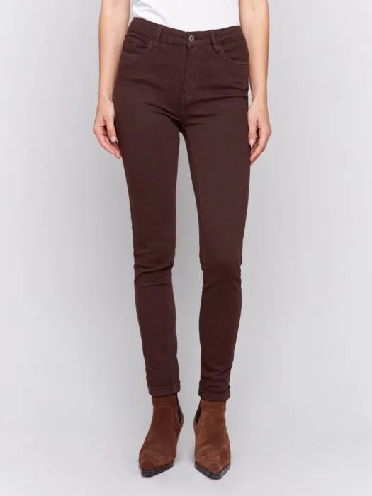 CHARLIE B CUFF HEM JEAN - MOCHA - C5309X188B212