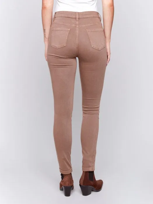 CHARLIE B CUFF HEM JEAN - TRUFFLE TAN - C5309X188B610