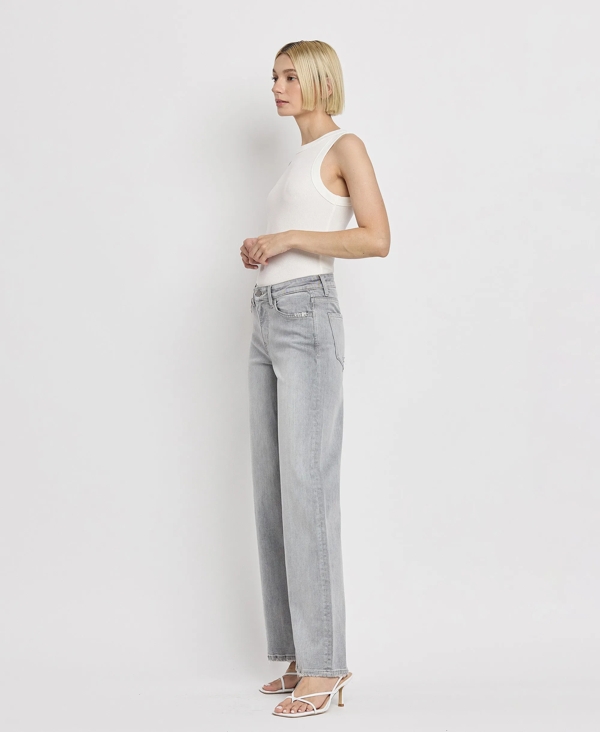 Clementine - High Rise Wide Leg Jeans