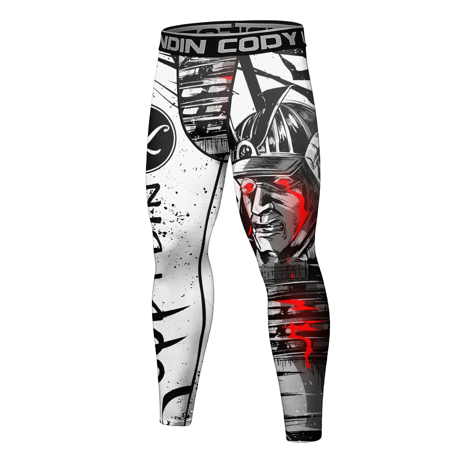 Cody Lundin - Bleeding Samurai - BJJ compression tights /rash guard / Spats /Pants