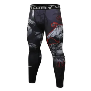 Cody Lundin - Panda Sage - BJJ compression tights /rash guard / Spats /Pants