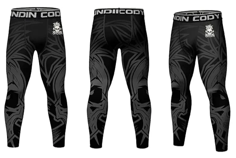 Cody Lundin - Tribe Order - BJJ compression tights /rash guard / Spats /Pants