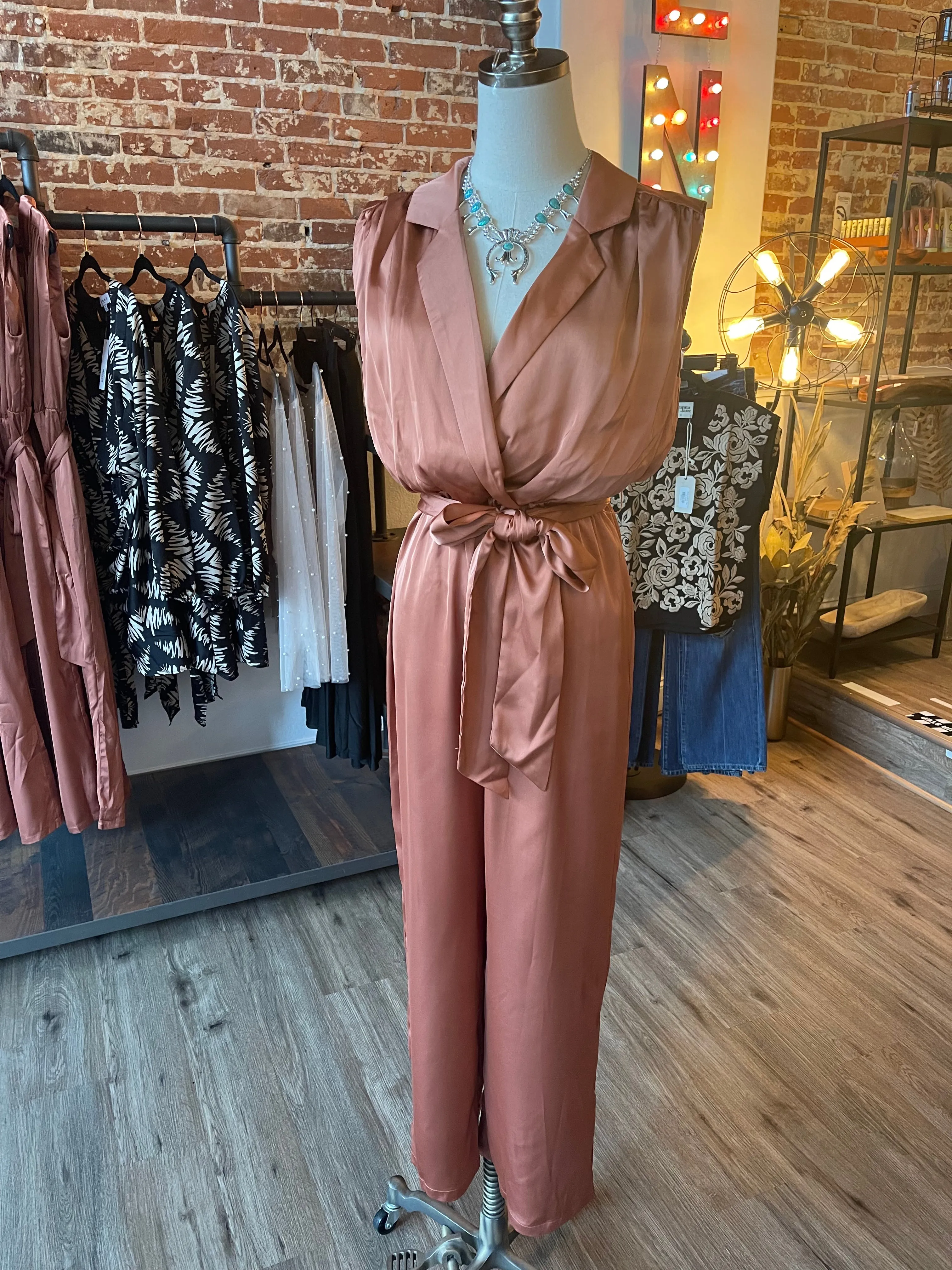 Etta Satin Jumpsuit