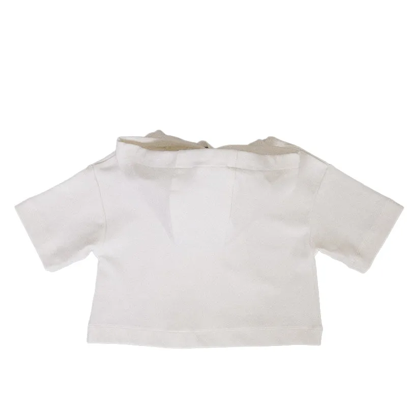 Girl Cropped Hoodie - Off White - SG2307046A
