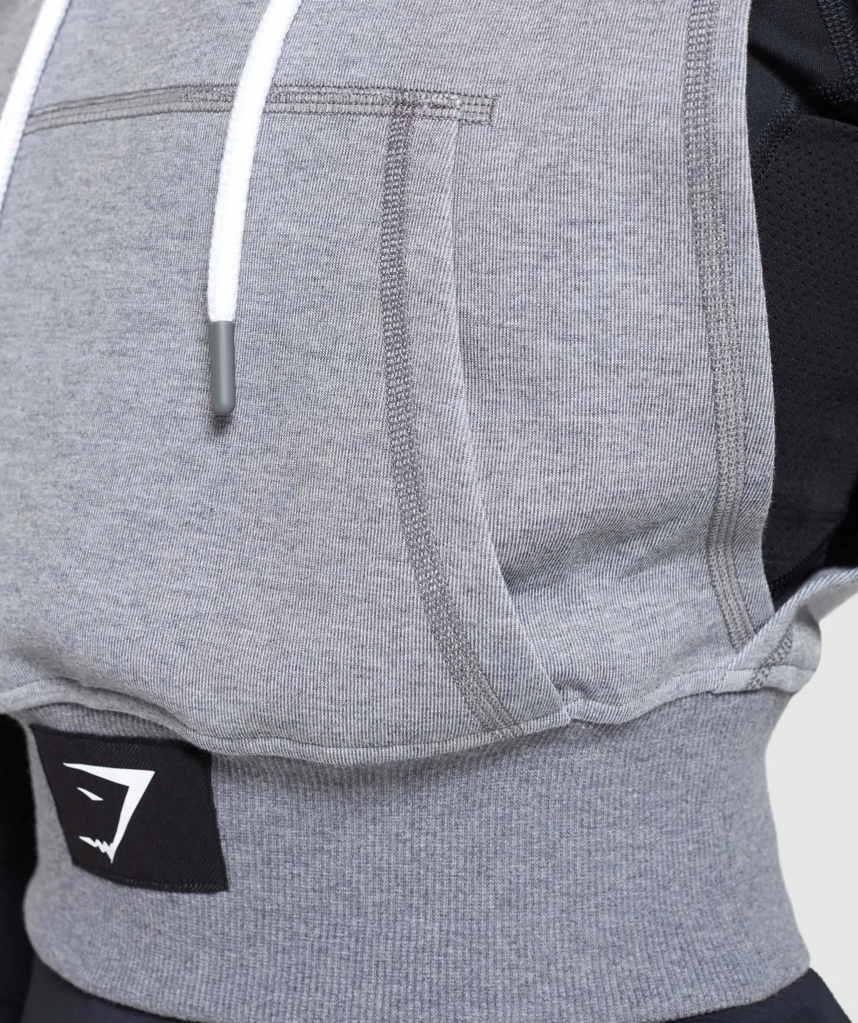 Gymshark Combat Sleeveless Hoodie - Smokey Grey Marl