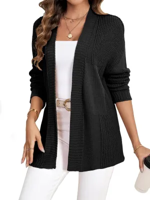 HELYO Women's Cardigans Sweater with Pockets Casual Lightweight Open Front Knit Cardigan Sweaters 363