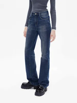 High Rise Straight Jeans