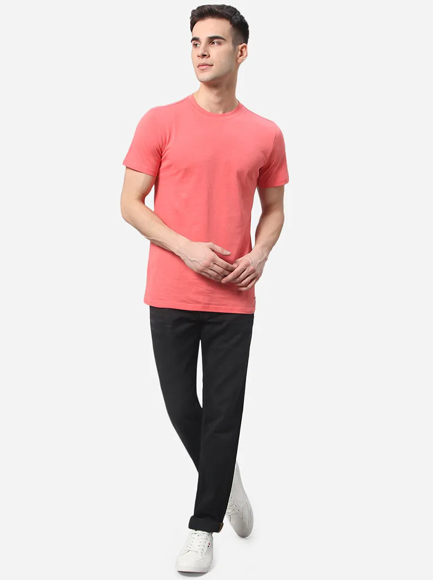 Jet Black Washed Straight Fit Jeans | JadeBlue