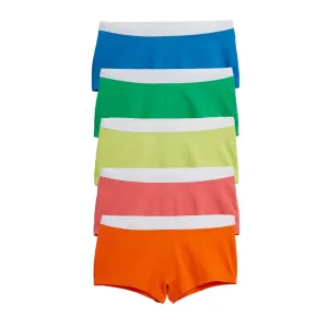 Lightweight Boy Shorts 5-Pack - Rainbow Sherbet