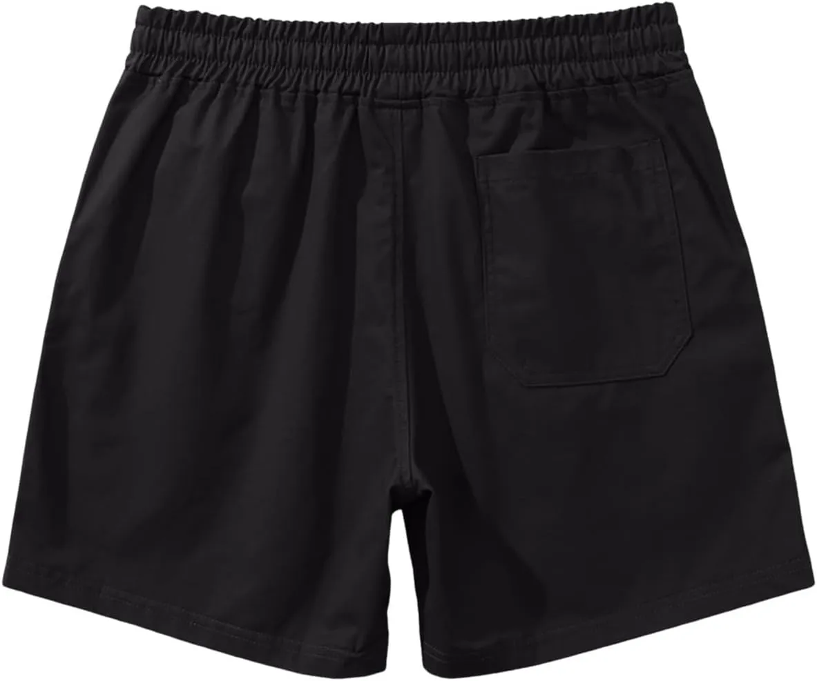 Men Shorts Slim Fit Flat Front Stretch Casual Short Shorts Outdoor Athletic Workout Running Comfy Activewear Pants