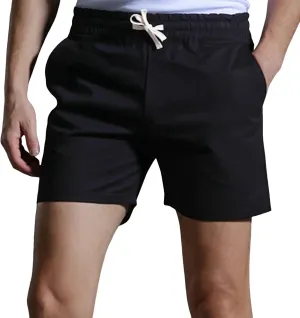 Men Shorts Slim Fit Flat Front Stretch Casual Short Shorts Outdoor Athletic Workout Running Comfy Activewear Pants