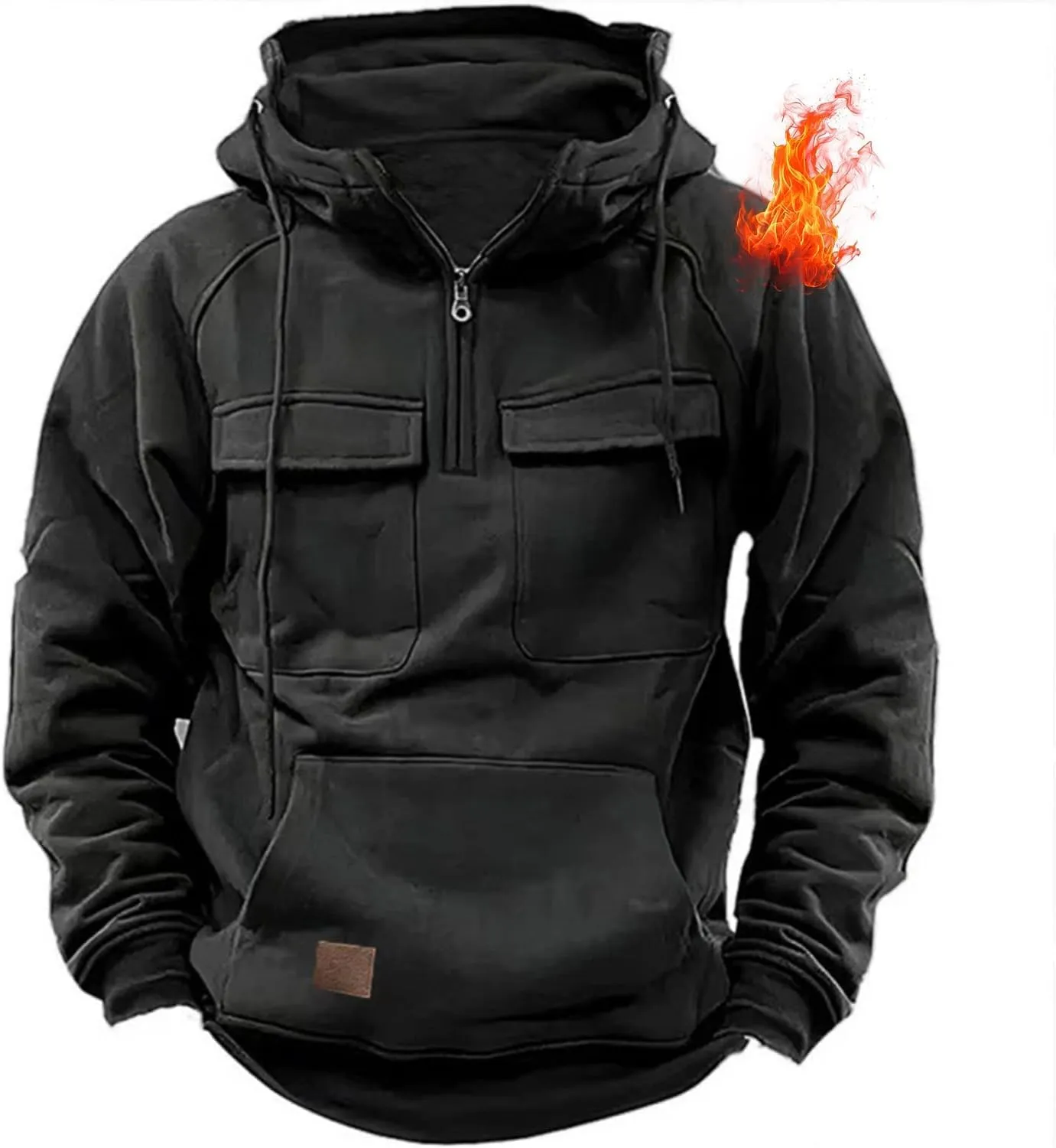 Men Tactical Sweatshirt Quarter Zip Pullover Men Hoodie Tactical Hoodies For Men Quarter Zip Hoodie Men