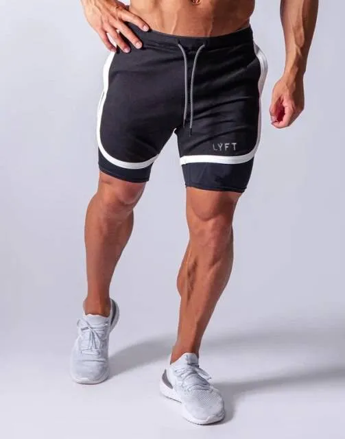Mens 2-in-1 Running Shorts | Quick Dry Fitness Jogging Shorts