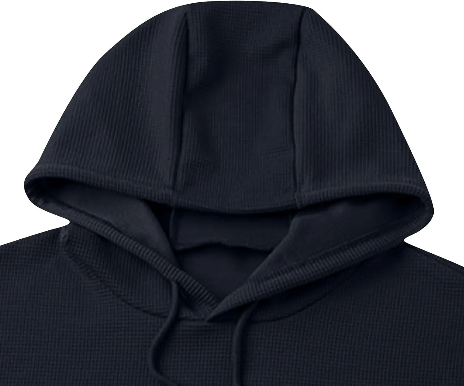 Mens Hooded Sweatshirts Pullover Causal Stylish Solid Long Sleeve Drawstring Gym Hooded Shirt Outdoor Fashion Top Tee