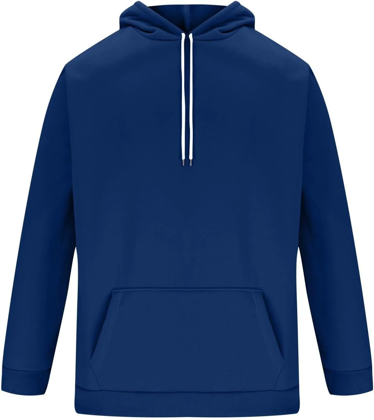 Mens Hoodies Pullover Loose Fit Collar Drawstring Hoodies Pullover Sweatshirts Casual Long Sleeve Shirts With Pockets