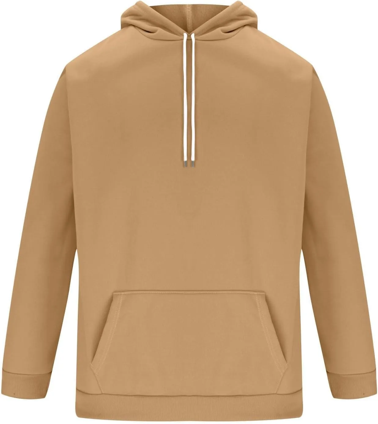 Mens Hoodies Pullover Loose Fit Collar Drawstring Hoodies Pullover Sweatshirts Casual Long Sleeve Shirts With Pockets