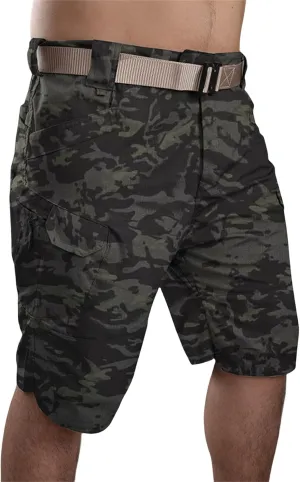 Men's Tactical Military Shorts Flat Front Urban Work Shorts Combat Hiking Pants Joggers Pants with Multi Pockets