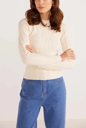 Mink Pink Hazel Textured Knit Top