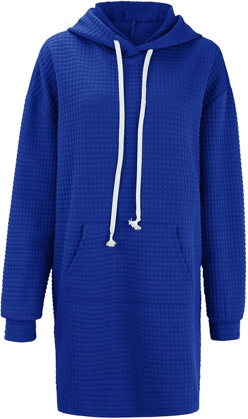 NREALY The Warmy Oversized Hoodie Dress for Womens Hoodies Pullover Long Sleeve Hoodies with Pocket