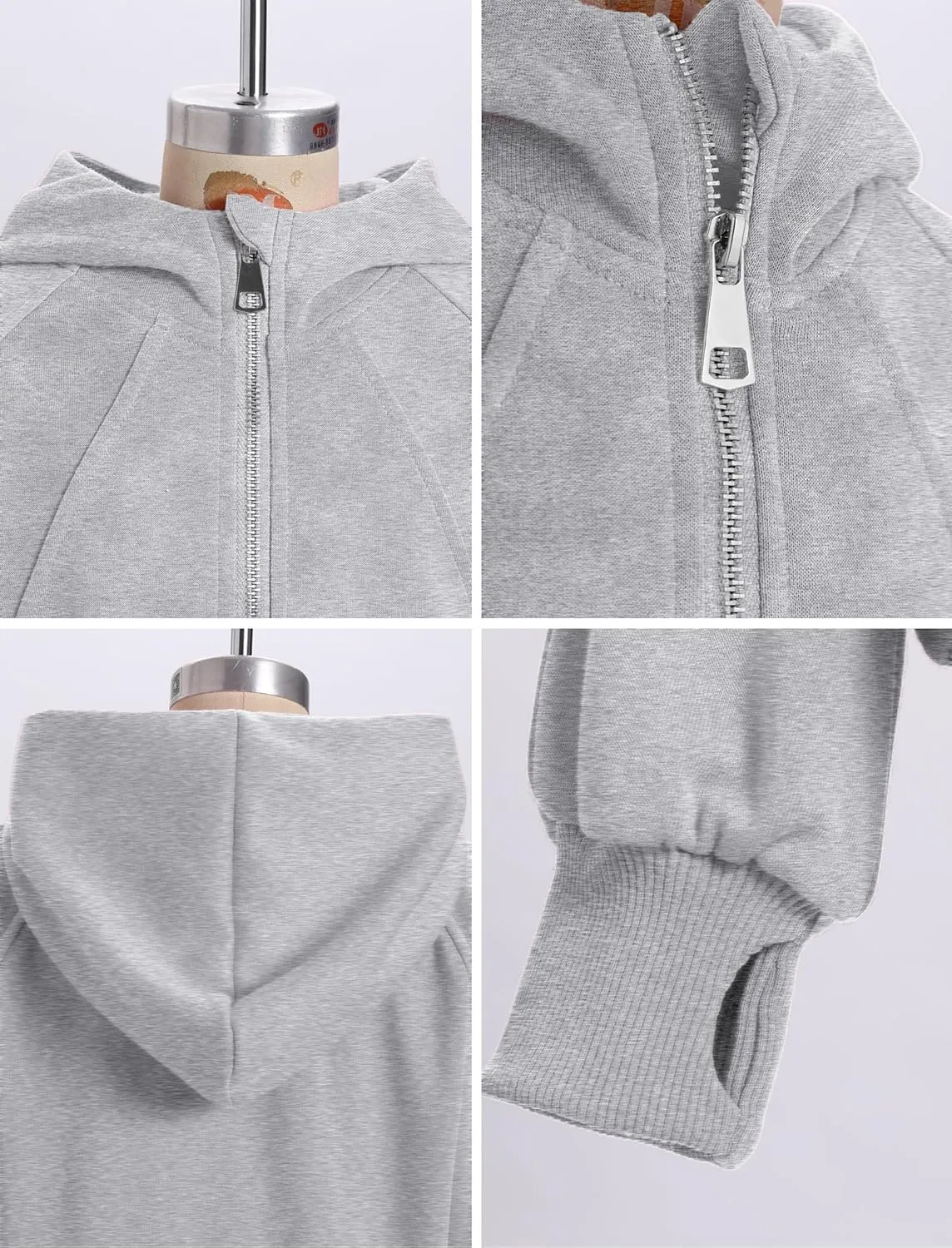 OBEEII Little Girls Sweatshirt Fleece Long Sleeve Zip Up Hoodies Half Zipper Sweatshirt with Pockets Fall Winter Pullover Top