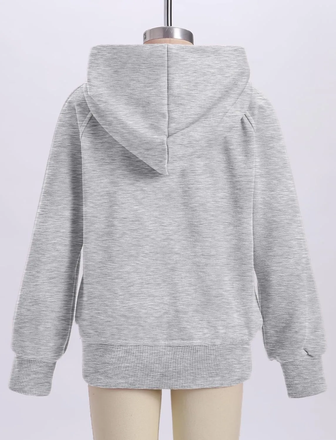 OBEEII Little Girls Sweatshirt Fleece Long Sleeve Zip Up Hoodies Half Zipper Sweatshirt with Pockets Fall Winter Pullover Top