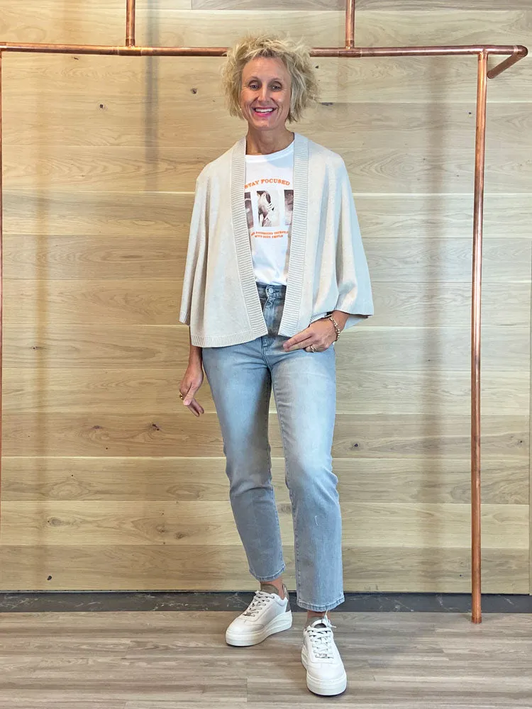 Oui Cardigan Beige