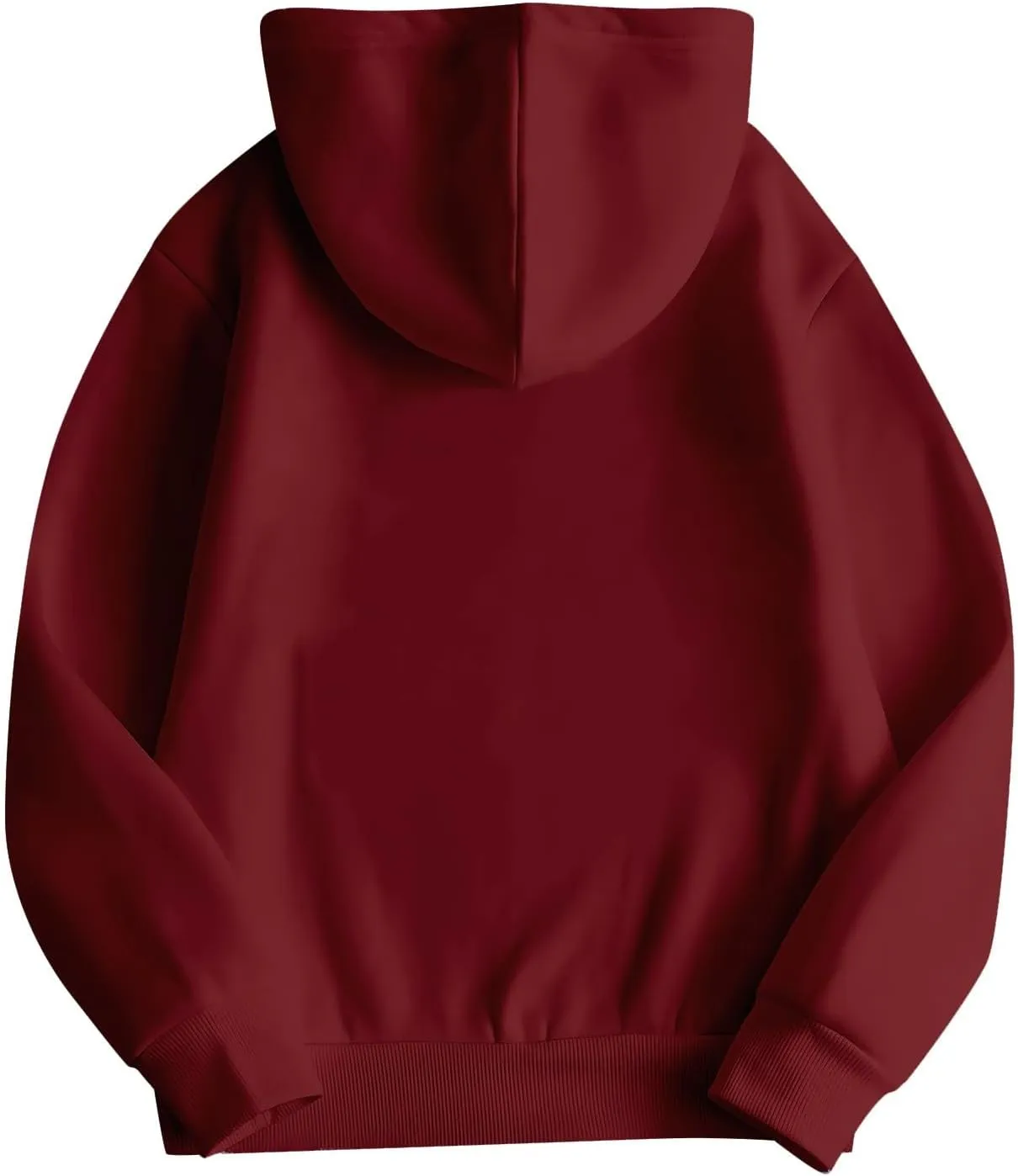 Oversized Hoodies for Women Fleece Plain Hooded Sweatshirts with Pocket Casual Long Sleeve Pullover Sweaters Y2k Tops
