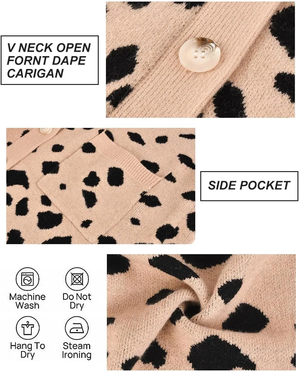RITERA Womens Plus Size Cardigans Sweatershirts Coat Open Front Button Up Long Sleeeve Oversize Winter Outfit XL-5XL
