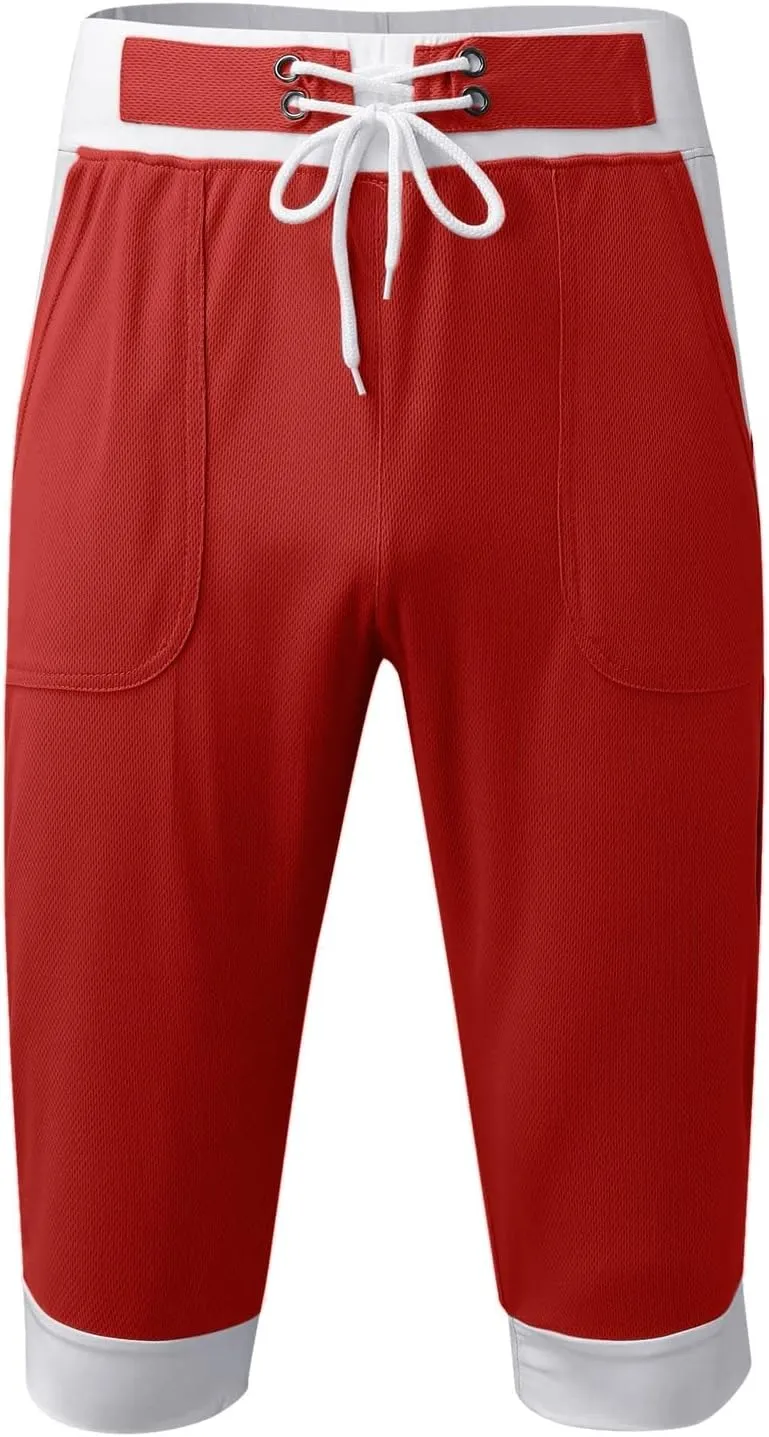 Shorts Men Athletic Men's Patchwork Slim fit 5 Inch Inseam Gym Shorts Running Shorts Basketball Shorts with Drawtring