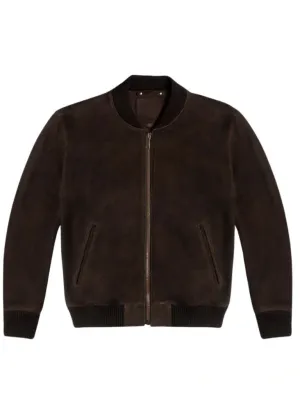 Suede Bomber Jacket