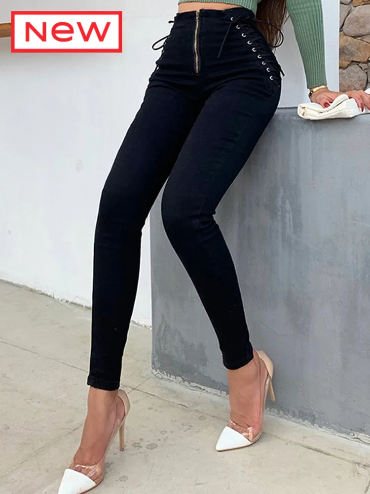 Trendy Denim Pencil Stretch  Jeans