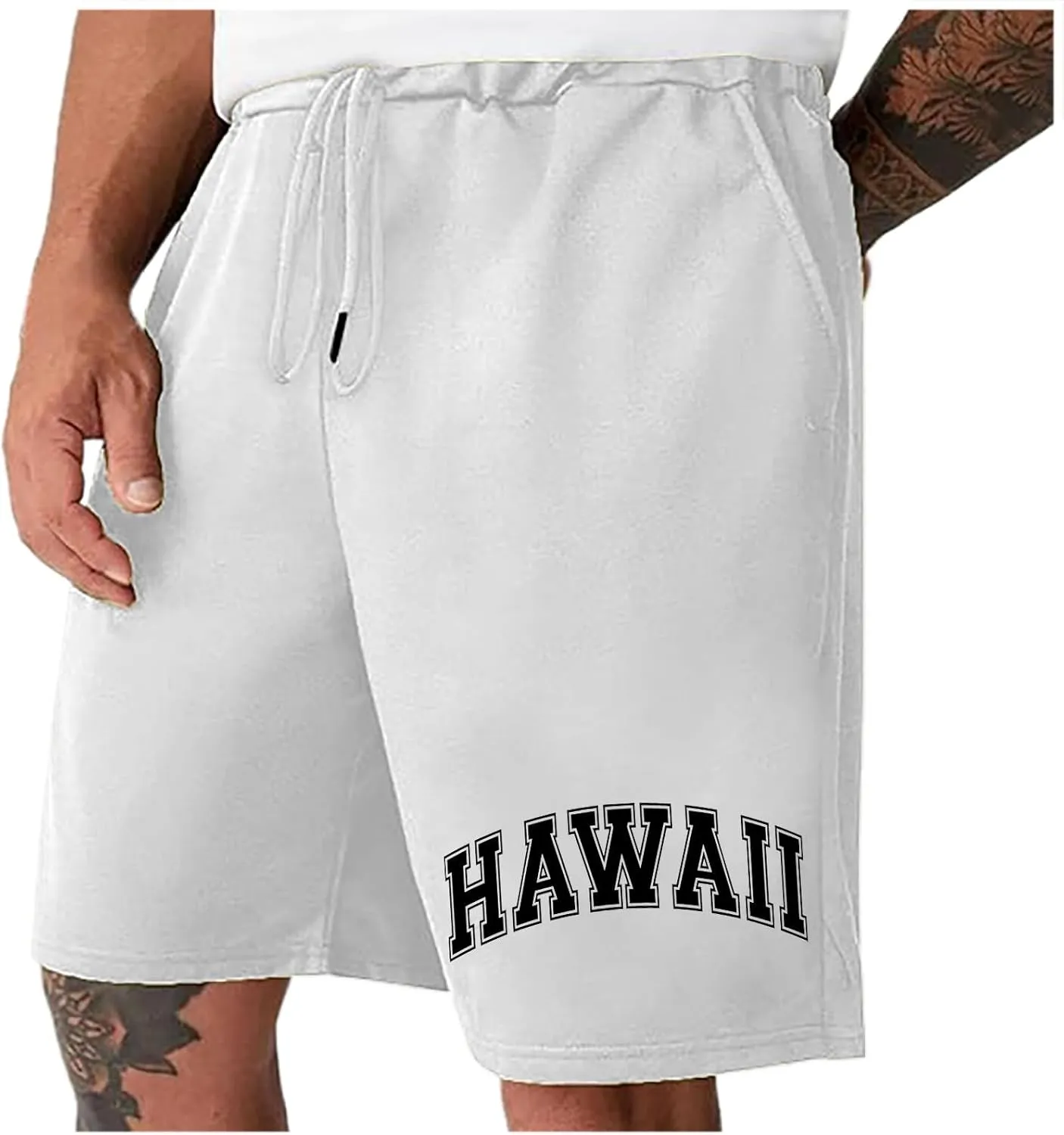 Yoga Mens Shorts Slim-Fit Elastic Beach Shorts Gym Basketball Lightweight Classic Regular Comfort Activewear Pants